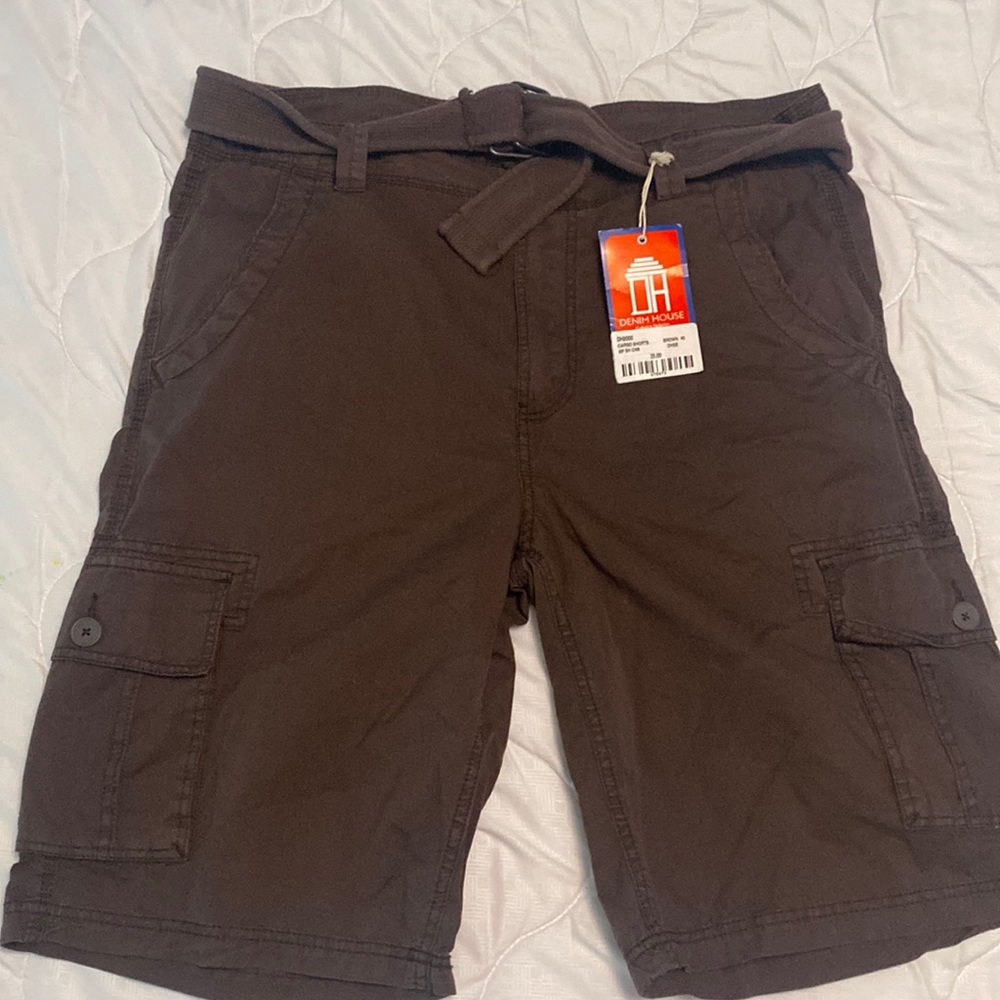 Brown cargo shorts